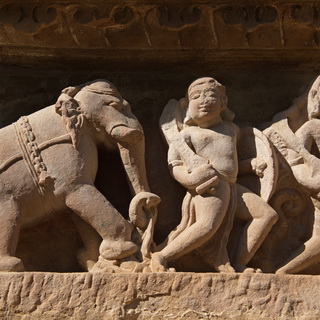Khajuraho - Detail Lakshman temple